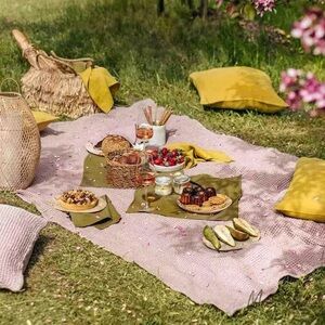 MagicLinen Waffle Throw - Woodrose